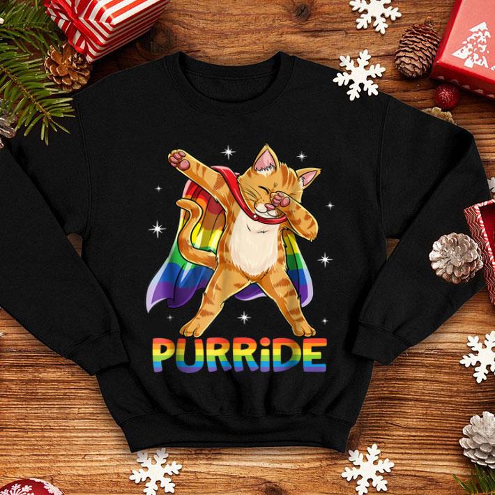 Dabbing Purride Cat Gay Pride LGBT Rainbow Flag Dab Shirt 4 - Dabbing Purride Cat Gay Pride LGBT Rainbow Flag Dab Shirt