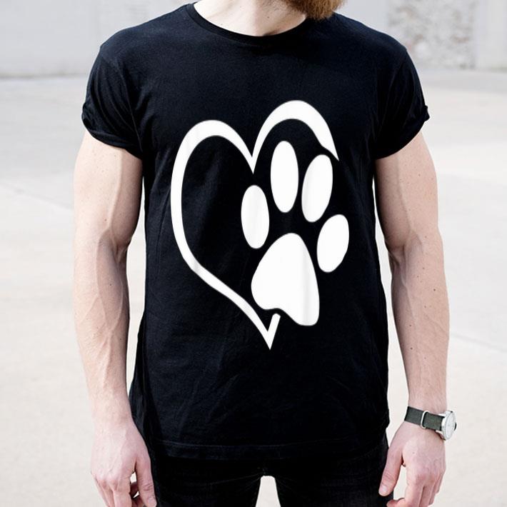 Dog Puppy I Love Dogs Paw Print Heart Cute Shirt 4 - Dog Puppy - I Love Dogs Paw Print Heart Cute Shirt
