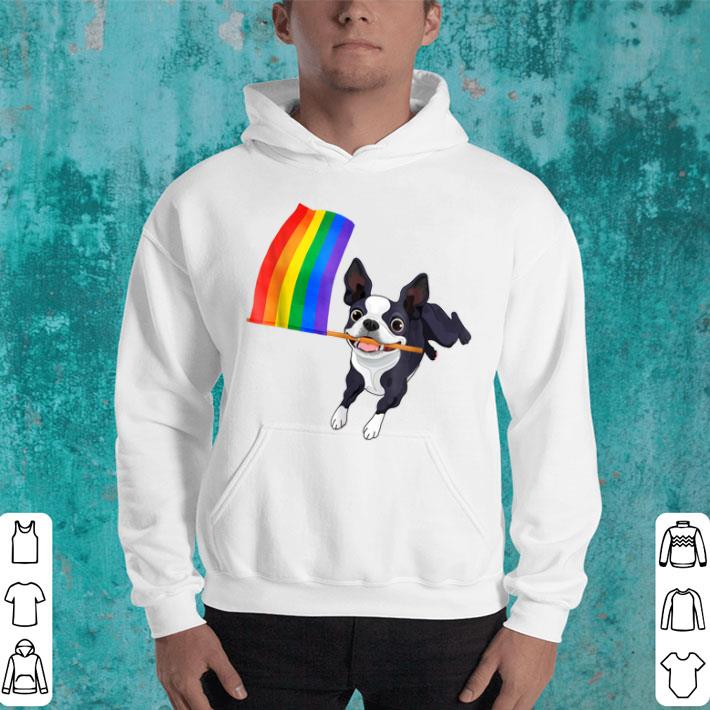 Gay Pride Flag Boston Terrier for Dogs Lovers Owners Shirt 4 - Gay Pride Flag Boston Terrier for Dogs Lovers Owners Shirt