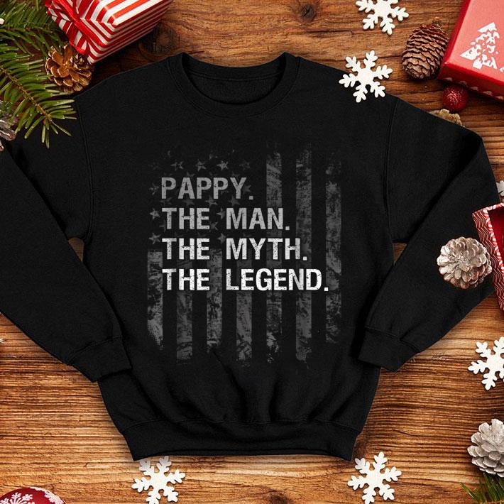 Pappy The Man Myth Legend Black American Flag shirt 4 - Pappy The Man Myth Legend Black American Flag shirt