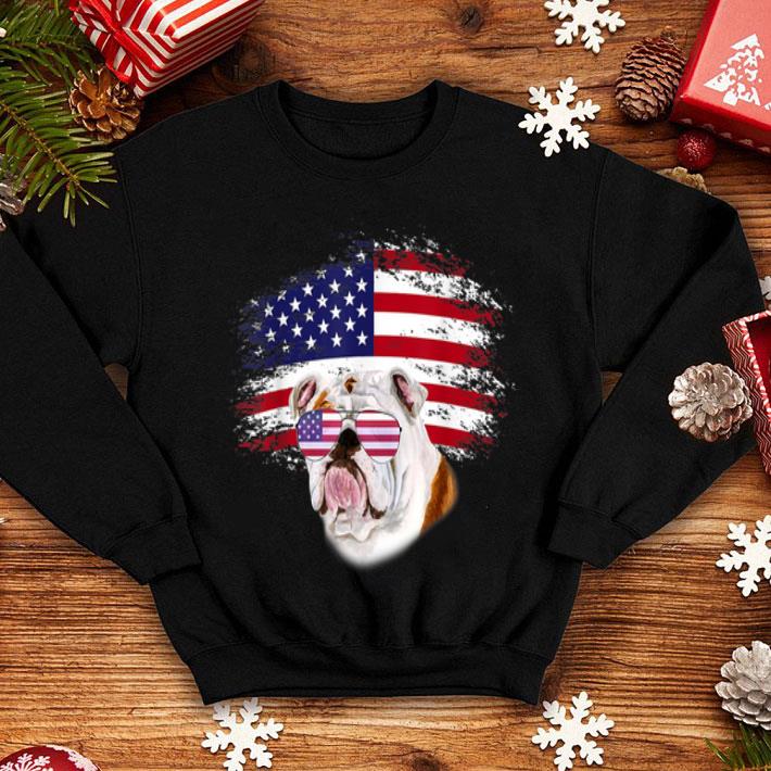Patriotic American Flag Bulldog 4 - Patriotic American Flag Bulldog