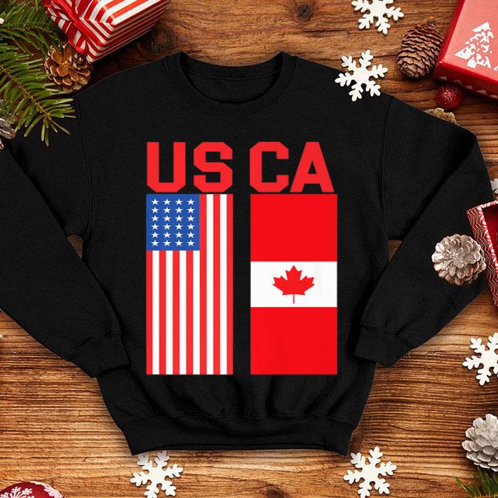 Proud Usa Canada Flags Patriotic Trendy Gift Shirt 4 - Proud Usa Canada Flags Patriotic Trendy Gift Shirt