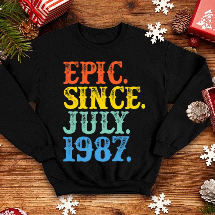 Vintage Epic Since July 1987 Birth Year Born Legendary Gifts Premium Shirt Vintage Epic Since July 1987 Birth Year Born Legendary Gifts Premium Shirt 4 - Vintage Epic Since July 1987 Birth Year Born Legendary Gifts Premium Shirt