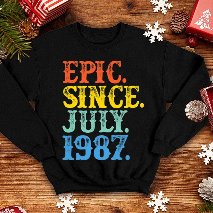 Vintage Epic Since July 1987 Birth Year Born Legendary Gifts Premium Shirt 4 - Vintage Epic Since July 1987 Birth Year Born Legendary Gifts Premium Shirt