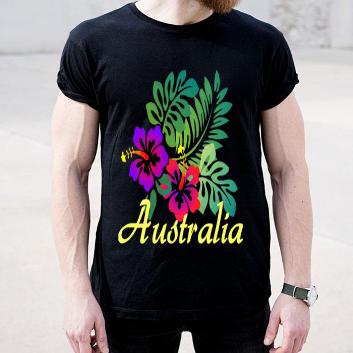 Australia Beach Tropical Flower Surf Vacay Premium shirt 4 - Australia Beach Tropical Flower Surf Vacay Premium shirt