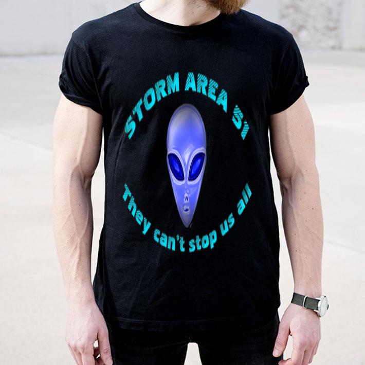 Blue Alien Eye Storm Area 51 Premium shirt 4 - Blue Alien Eye Storm Area 51 Premium shirt