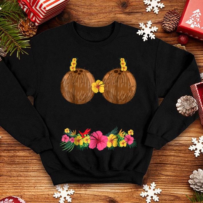 Coconut Bra Lei Flowers Grass Skirt Hula Party Summe shirt Coconut Bra Lei Flowers Grass Skirt Hula Party Summe shirt 4 1 - Coconut Bra Lei Flowers Grass Skirt Hula Party Summe shirt