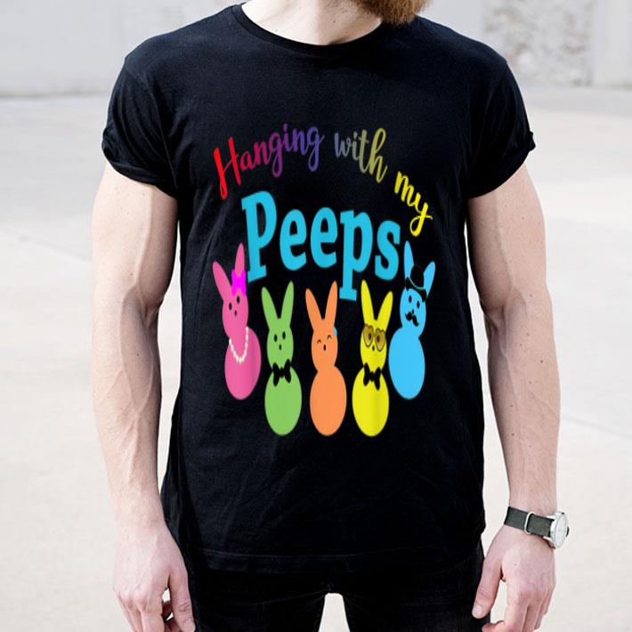 Colorful Bunny Hanging With My Peeps Easter shirt Colorful Bunny Hanging With My Peeps Easter shirt 4 - Colorful Bunny Hanging With My Peeps Easter shirt