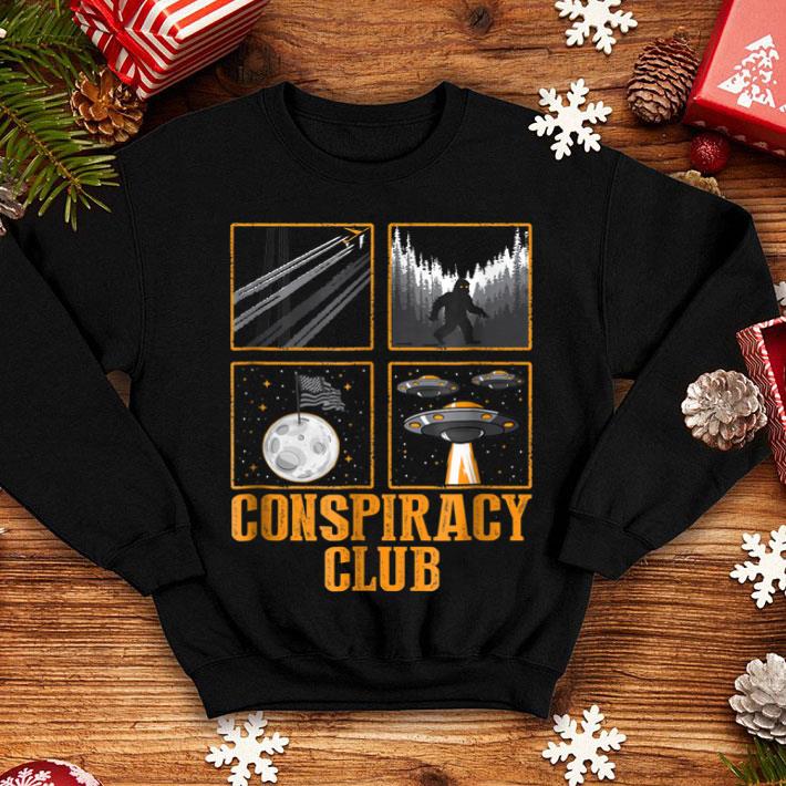 Conspiracy Club Bigfoot Ufo Aliens Moon Landing shirt 4 - Conspiracy Club Bigfoot Ufo Aliens Moon Landing shirt