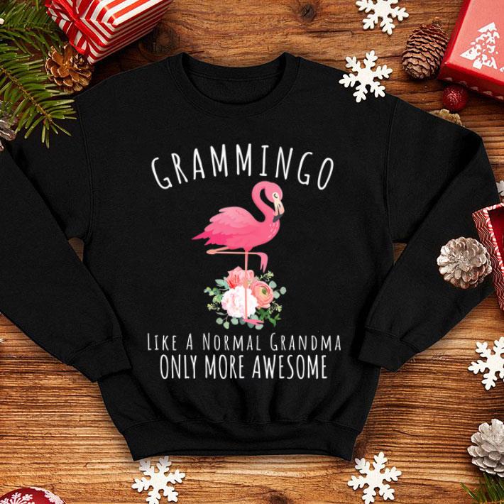 Grammingo Like An Grandma Only Awesome Floral Flamingo Premium shirt 4 - Grammingo Like An Grandma Only Awesome Floral Flamingo Premium shirt