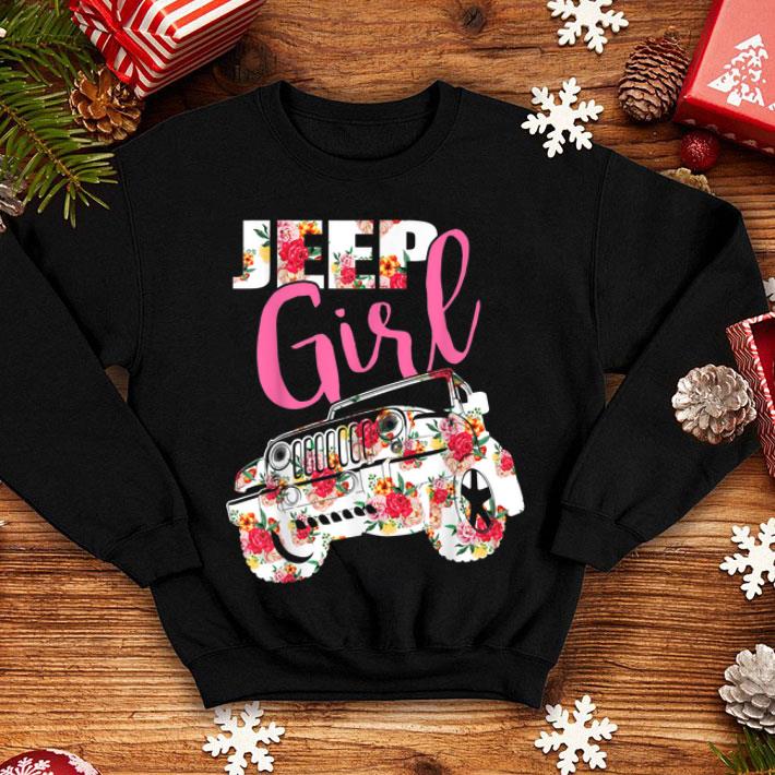 Jeep Girl Flower shirt 4 - Jeep Girl Flower shirt