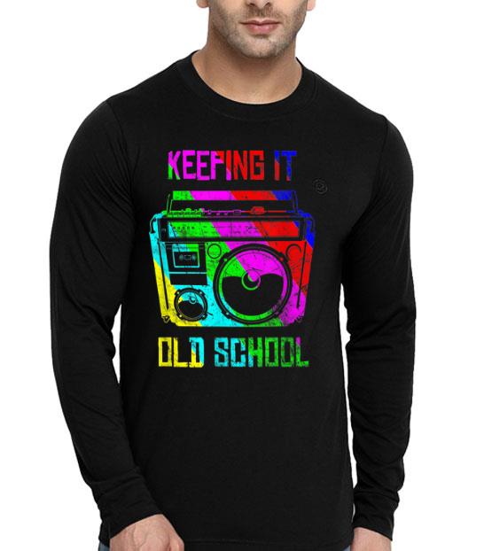 Keeping It Old School 80s 90s Boombox Retro Music Lover shirt 4 - Keeping It Old School 80s 90s Boombox Retro Music Lover shirt