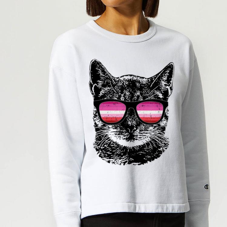 Lesbian Pride Cat LGBT Sunglasses shirt 4 - Lesbian Pride Cat LGBT Sunglasses shirt