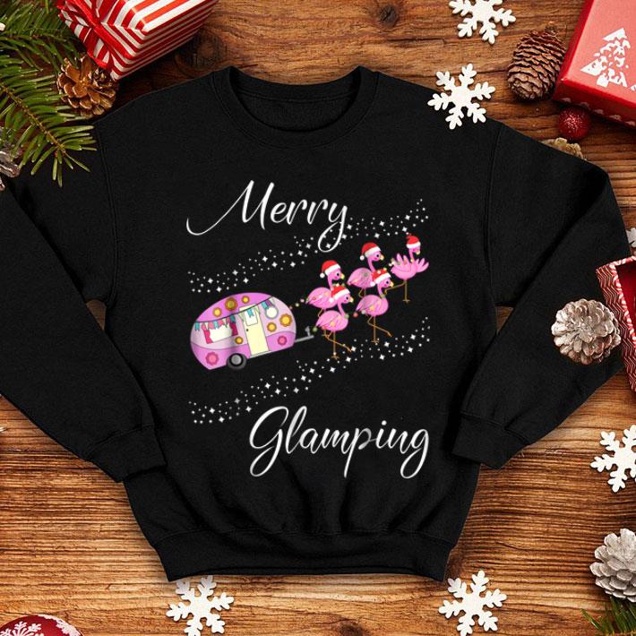 Merry Glamping Christmas Flamingo Camper shirt 4 - Merry Glamping Christmas Flamingo Camper shirt