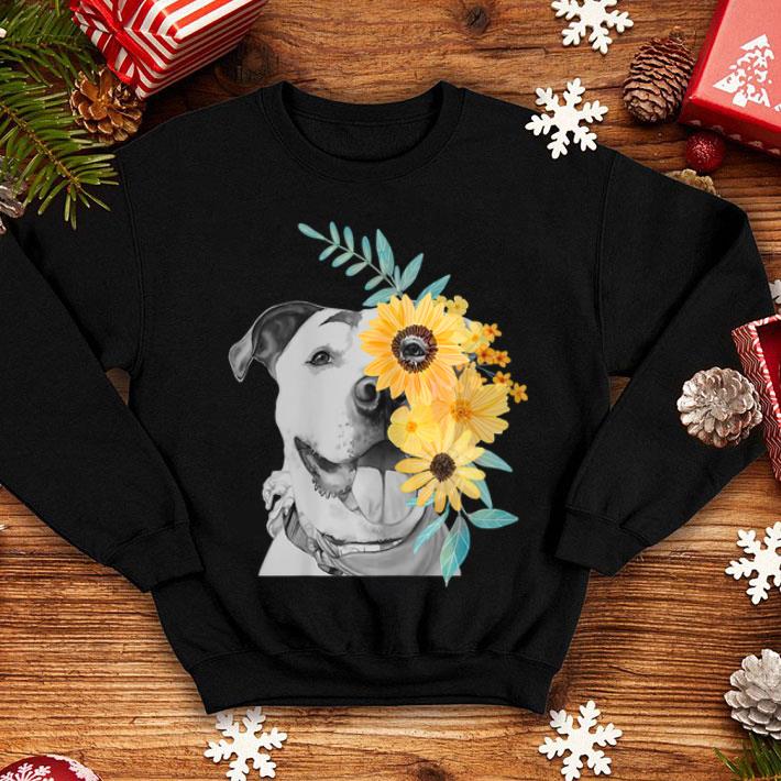 Pit Bull Mom Face Flower Mothers Day shirt 4 - Pit Bull Mom Face Flower - Mothers Day shirt