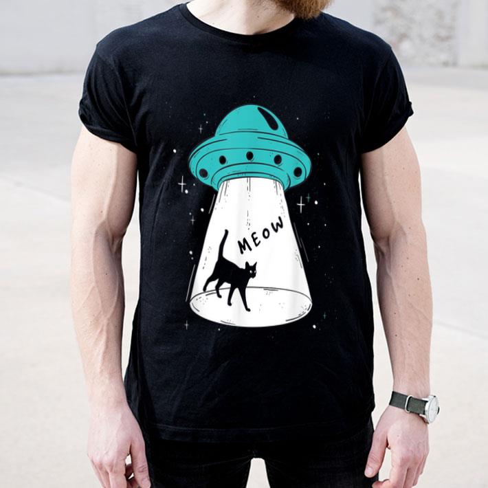 Vintage Cat Alien Abduction UFO shirt Vintage Cat Alien Abduction UFO shirt 4 - Vintage Cat Alien Abduction UFO shirt