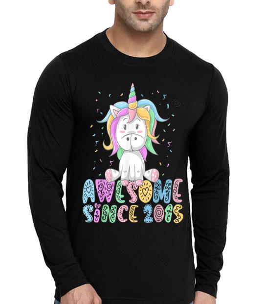 Awesome Since 2015 4 Years Old 4th Birthday Unicorn Girl shirt 4 - Awesome Since 2015 4 Years Old 4th Birthday Unicorn Girl shirt