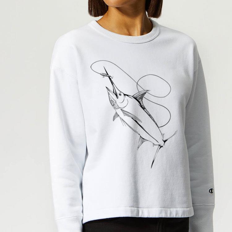 Blue Marlin Fishing With Lure shirt Blue Marlin Fishing With Lure shirt 4 - Blue Marlin Fishing With Lure shirt