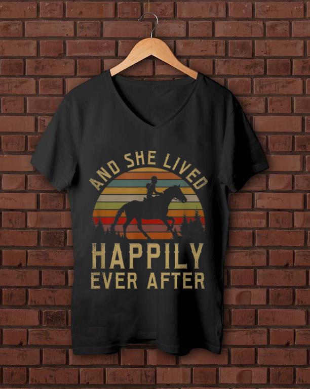 Hot Horse And She Lived Happily Ever After Vintage shirt 1 - Hot Horse And She Lived Happily Ever After Vintage shirt