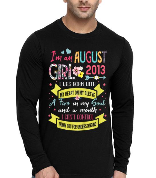 Kids I m An August Girl 2013 6 Years Old 6th Birthday shirt 4 - Kids I'm An August Girl 2013 6 Years Old 6th Birthday shirt