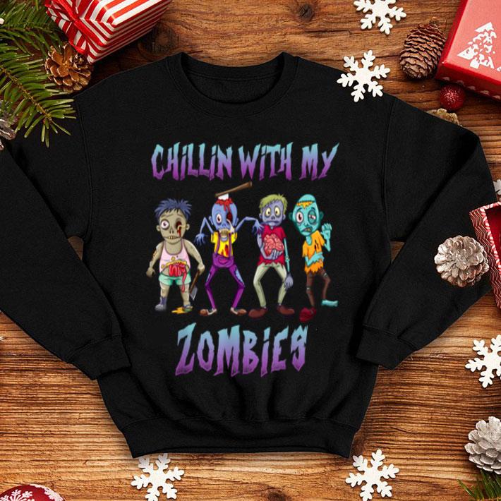 Nice Chillin With My Zombies Halloween Boys Kids Funny shirt Nice Chillin With My Zombies Halloween Boys Kids Funny shirt 4 - Nice Chillin With My Zombies Halloween Boys Kids Funny shirt