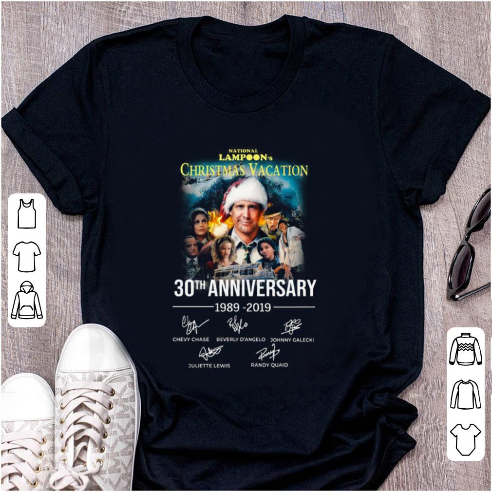 Nice Christmas Vacation 30th Anniversary 1989 2019 Signature shirt 1 - Nice Christmas Vacation 30th Anniversary 1989 2019 Signature shirt