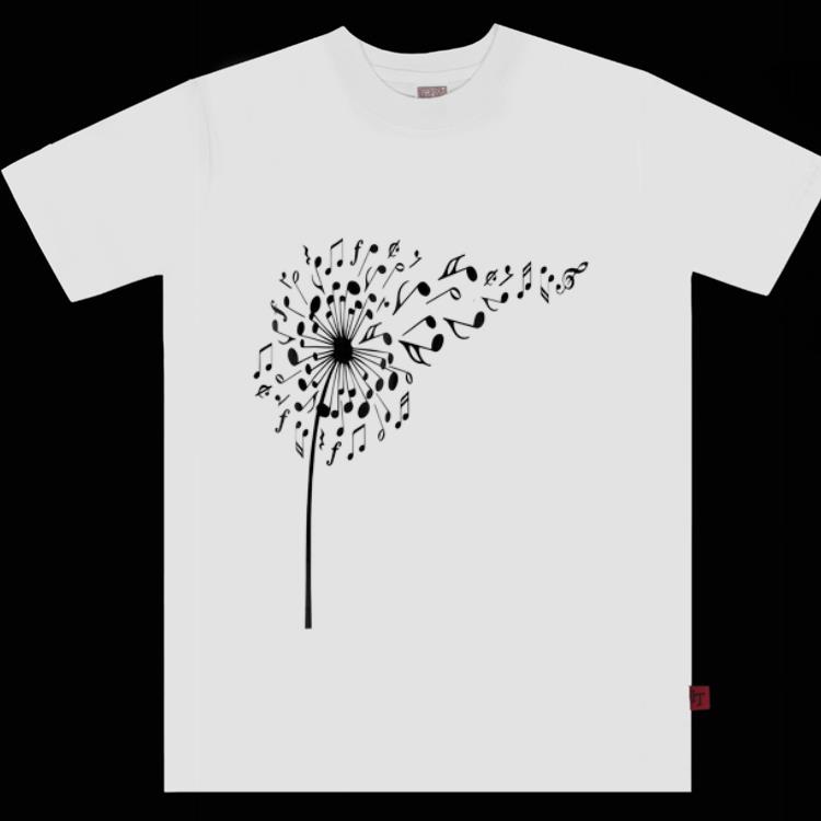 Nice Dandelion I love my flower note music shirt 1 - Nice Dandelion I love my flower note music shirt