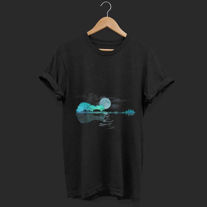 Nice Guitar Lake Shadow Nature And City Moon Light shirt 1 - Nice Guitar Lake Shadow Nature And City Moon Light shirt