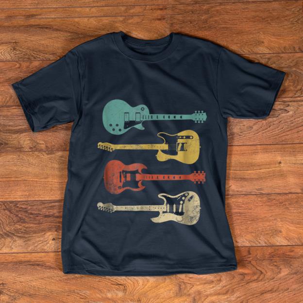 Nice Vintage Electric Guitar Distressed shirt 1 - Nice Vintage Electric Guitar Distressed shirt