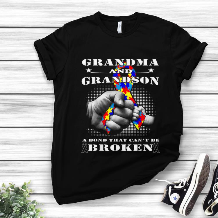Official Grandma And grandson A Bond That Can t Be Broken shirt 1 - Official Grandma And grandson A Bond That Can't Be Broken shirt