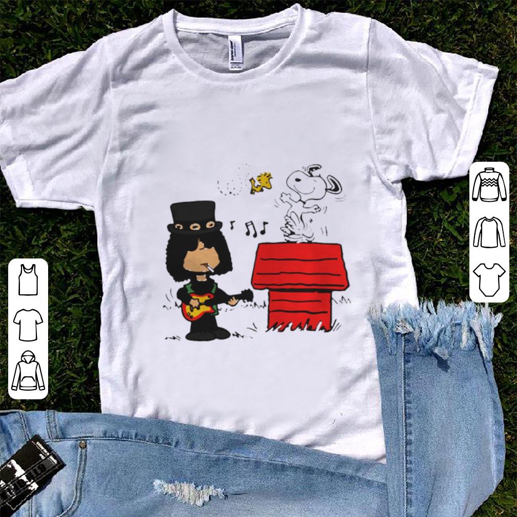 Original Slash Guns N Roses Snoopy And Woodstock shirt 1 1 - Original Slash Guns N' Roses Snoopy And Woodstock shirt