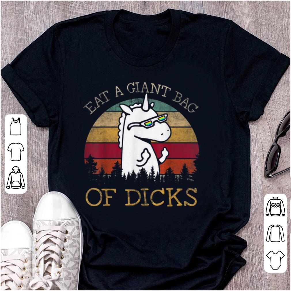 Original Unicorn Eat A Giant Bag Of Dicks Vintage shirt 1 - Original Unicorn Eat A Giant Bag Of Dicks Vintage shirt