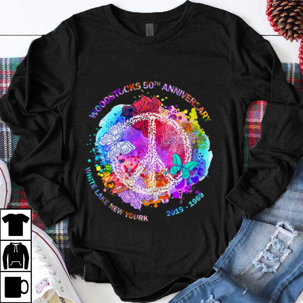 Pretty Woodstock s 50th Anniversary White Lake New York Peace shirt 1 - Pretty Woodstock's 50th Anniversary White Lake New York Peace shirt