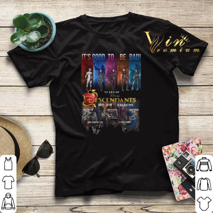 Signatures Recovered It s good to be bad years of Disney Descendants shirt 4 - Signatures-Recovered It's good to be bad years of Disney Descendants shirt