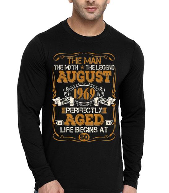 The Man Myth Legend 50th Birthday Vintage August 1969 shirt 4 - The Man Myth Legend 50th Birthday Vintage August 1969 shirt