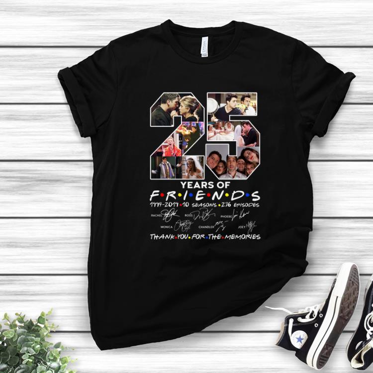 Top 25 Years Of Friends Thank You For The Memories Signature shirt 1 - Top 25 Years Of Friends Thank You For The Memories Signature shirt