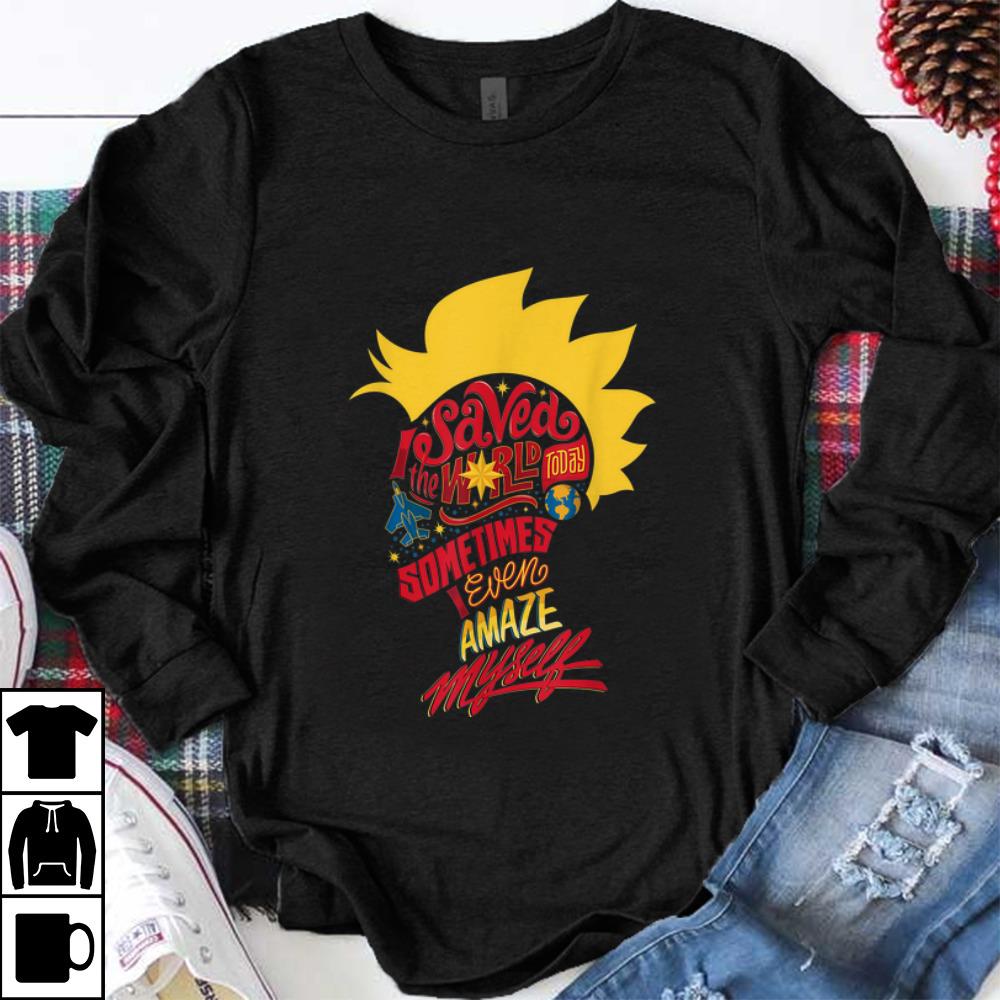 Top Captain Marvel Mohawk I Saved The World Today shirt 1 - Top Captain Marvel Mohawk I Saved The World Today shirt