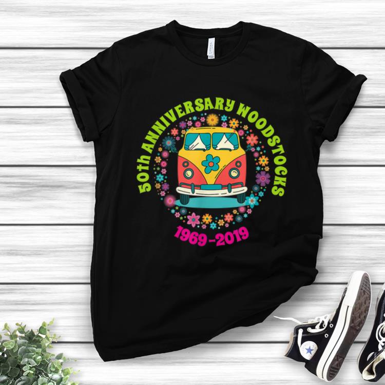 Top Woodstocks 50th Anniversary Peace Bus 1969 2019 shirt 1 - Top Woodstocks 50th Anniversary Peace Bus 1969 2019 shirt