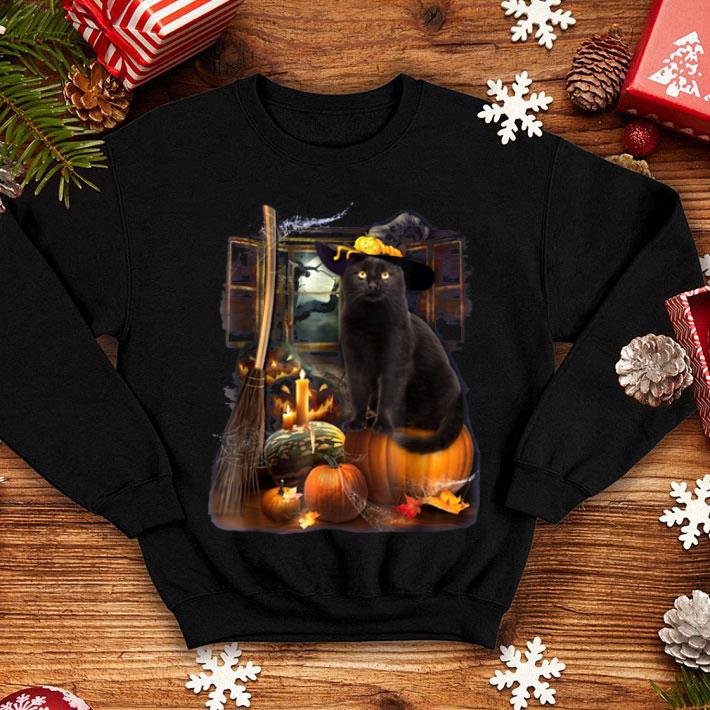 Hot Black Cat Beauty Witch Pumpkin Happy Halloween shirt 4 - Hot Black Cat Beauty Witch Pumpkin Happy Halloween shirt