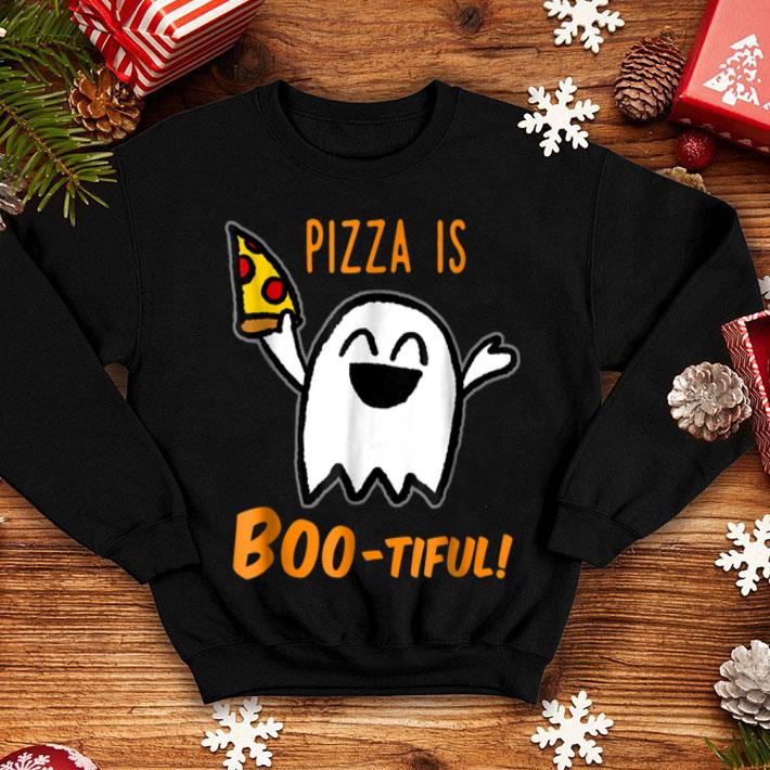 Hot Halloween Cute Ghost Pizza is Boo tiful shirt 4 - Hot Halloween Cute Ghost Pizza is Boo-tiful shirt