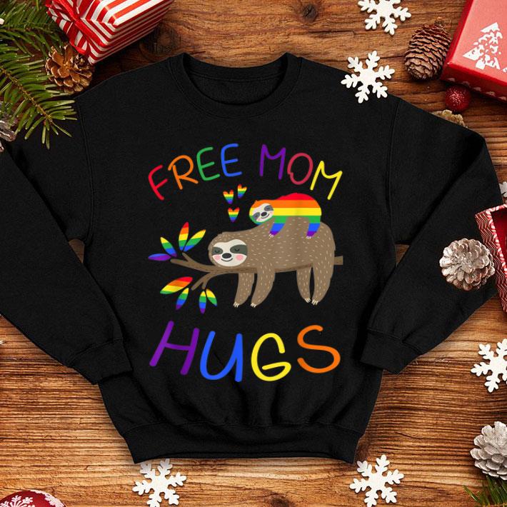 Nice Cute Free Mom Hugs Sloth LGBT Pride Gift For Mother shirt 4 - Nice Cute Free Mom Hugs Sloth LGBT Pride Gift For Mother shirt