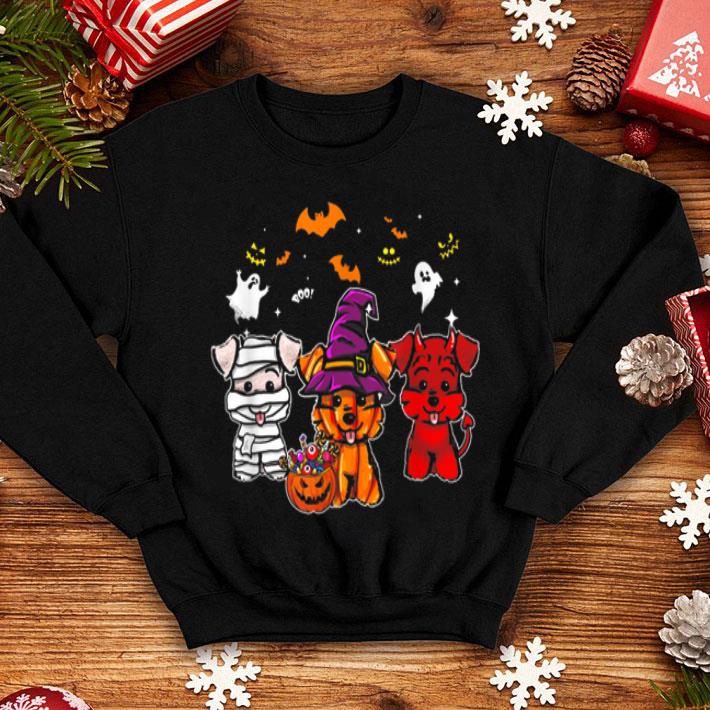 Premium Funny Three Schnauzer Halloween gifts shirt 4 - Premium Funny Three Schnauzer Halloween gifts shirt