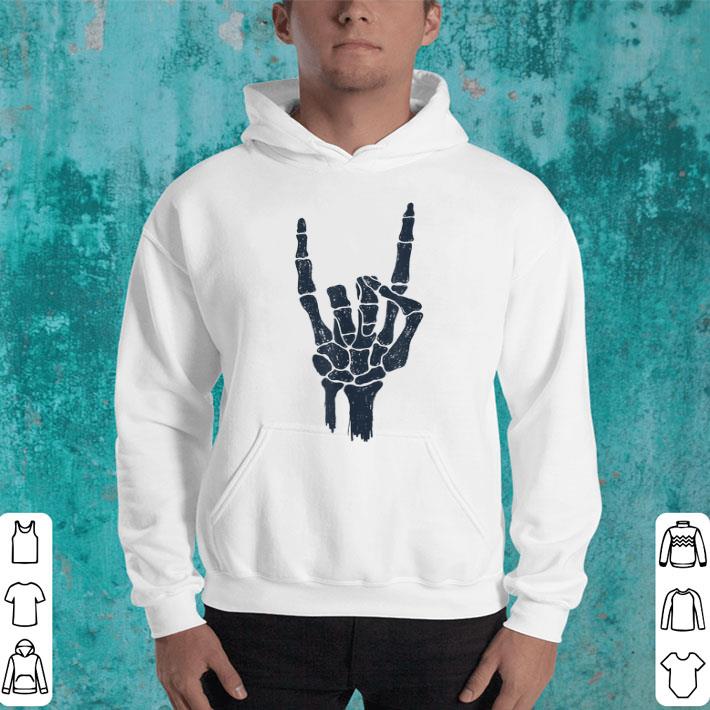 Beautiful Devil Sign of the Horns Skeleton Hand Scary Halloween shirt 4 - Beautiful Devil Sign of the Horns Skeleton Hand Scary Halloween shirt