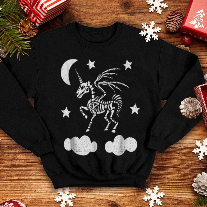 Hot Unicorn Pegasus Skeleton Halloween Moon Stars shirt 4 - Hot Unicorn Pegasus Skeleton Halloween Moon Stars shirt