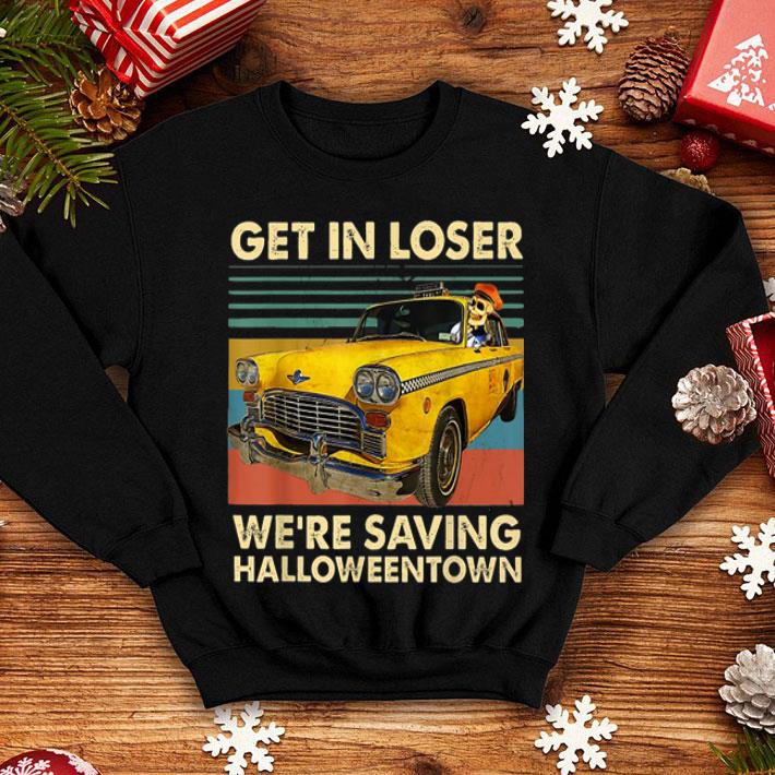 Nice Get In Losers We re Saving Halloween Town Skull Drive Car shirt 4 - Nice Get In Losers We're Saving Halloween Town Skull Drive Car shirt