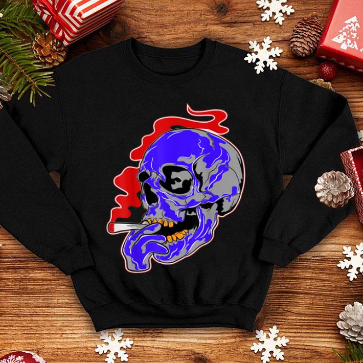 Nice New Product Skull Smoking Halloween USA shirt 4 - Nice New Product- Skull Smoking Halloween - USA shirt