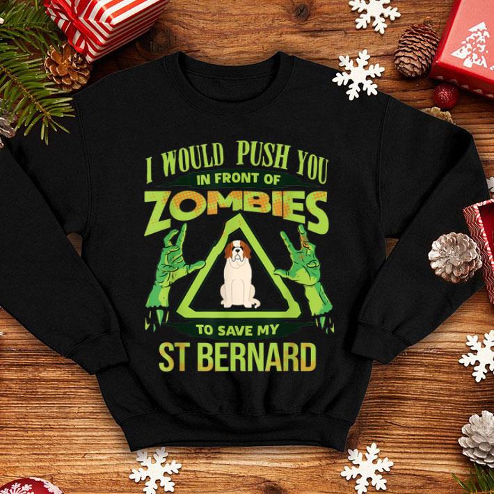 Official St Bernard Dog Lover Funny Zombie shirt Official St Bernard Dog Lover Funny Zombie shirt 4 - Official St Bernard Dog Lover Funny Zombie shirt