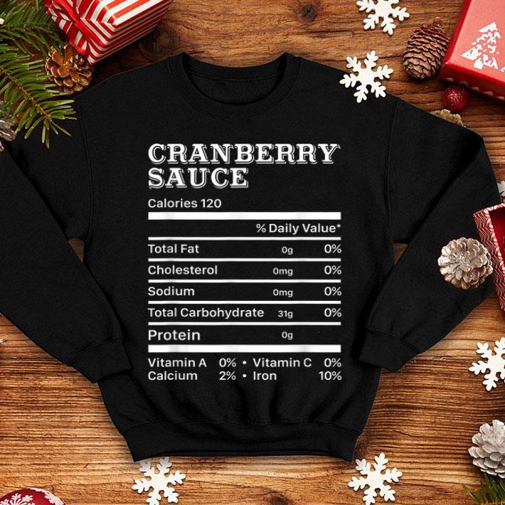 Top Funny Cranberry Sauce Nutrition Facts Thanksgiving Matching shirt 4 - Top Funny Cranberry Sauce Nutrition Facts Thanksgiving Matching shirt