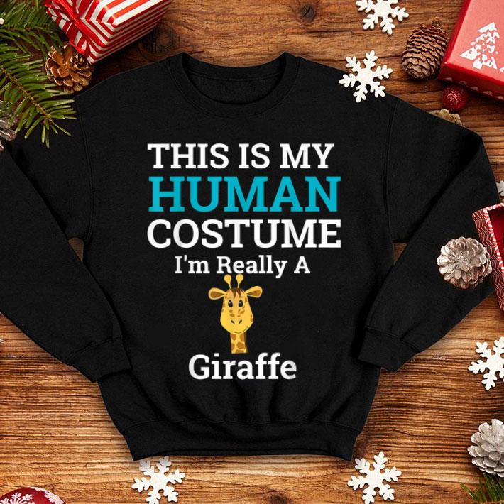 Top This is My Human Costume I m Really a Giraffe Halloween shirt 4 - Top This is My Human Costume I'm Really a Giraffe Halloween shirt