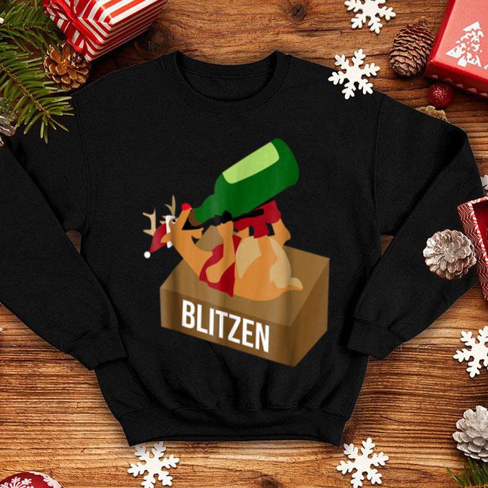 Awesome Blitzen Drunk Christmas Funny Reindeer Drinking sweater 4 - Awesome Blitzen Drunk Christmas Funny Reindeer Drinking sweater